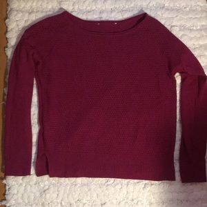 Burgundy sweater